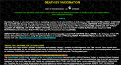 Desktop Screenshot of deathbyvaccination.com