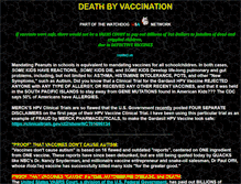 Tablet Screenshot of deathbyvaccination.com
